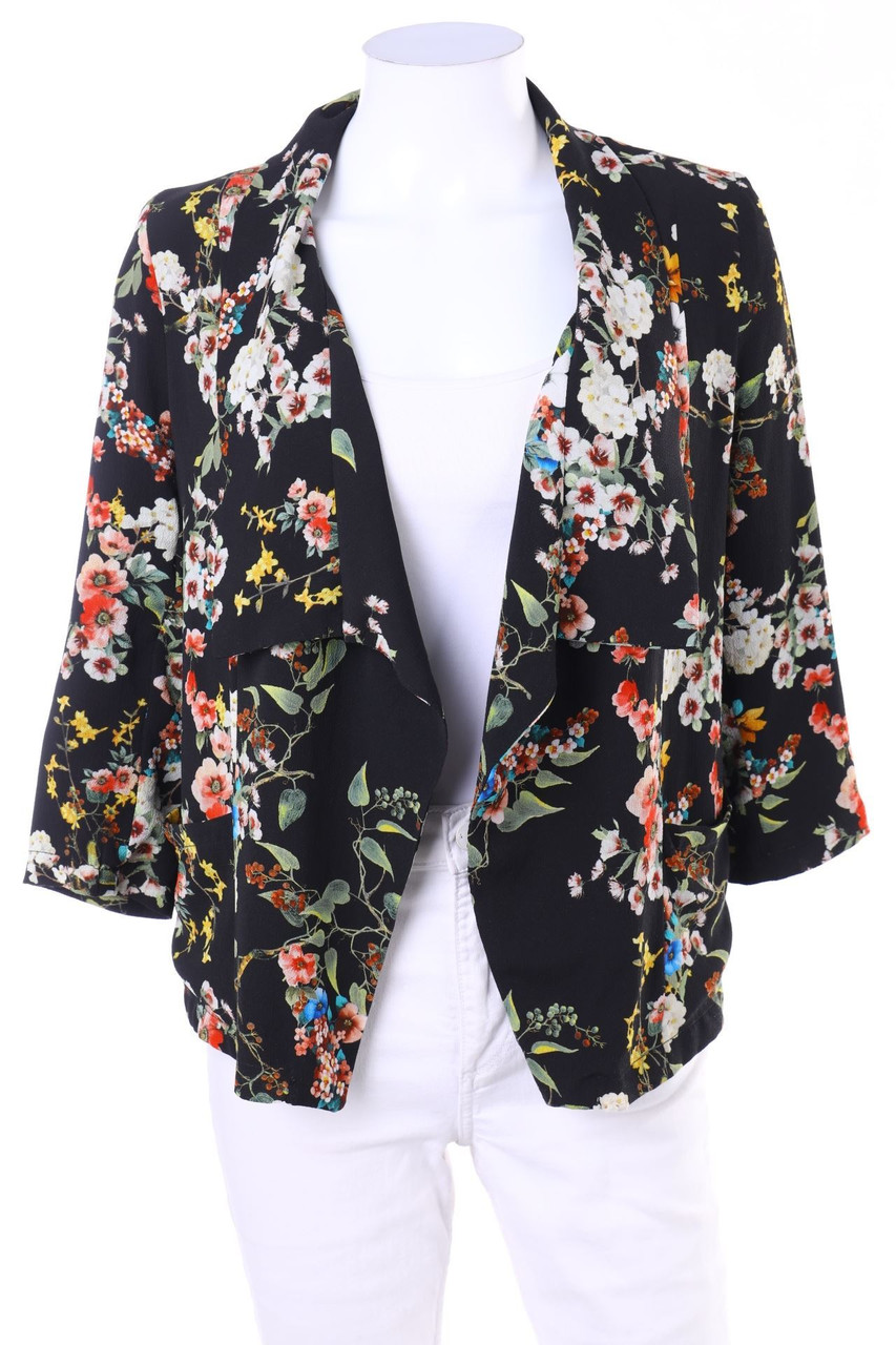 Bershka - Blazer mit Blumen-Print - M