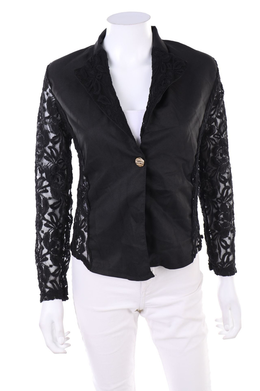 No Label - Blazer with Lace Insert - D 40