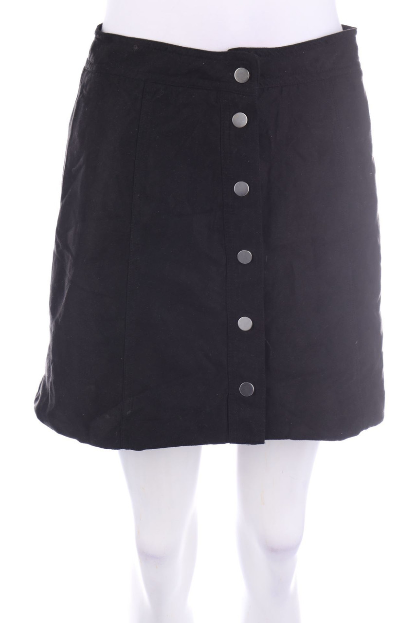 H&M DIVIDED - Faux Leather-Mini-Rock - D 36