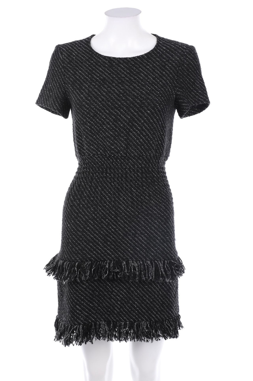 maje - Party Dress, Layer Look with Fringes - D 34