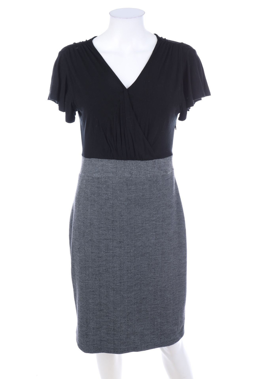MERONA - Sheath Dress with Wrap-Effect - S