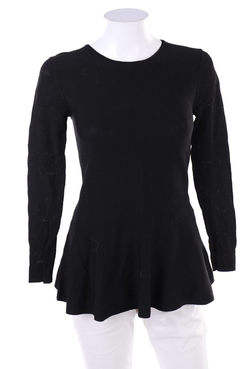 CLAUDIE PIERLOT - Strick-Pullover mit Lochstrick-Details - D 34