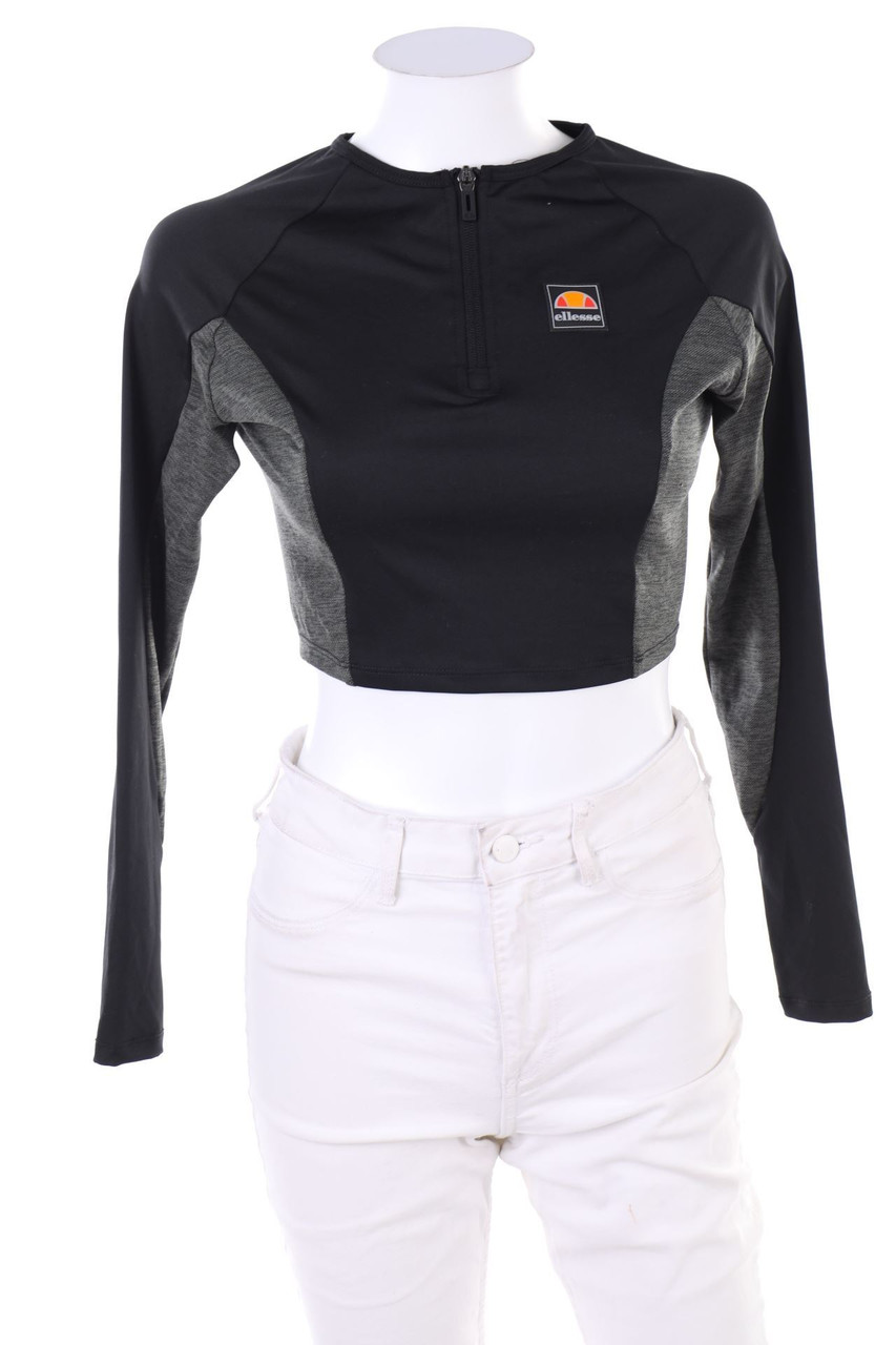 ellesse - Cropped-Shirt with Logo Badge - D 34