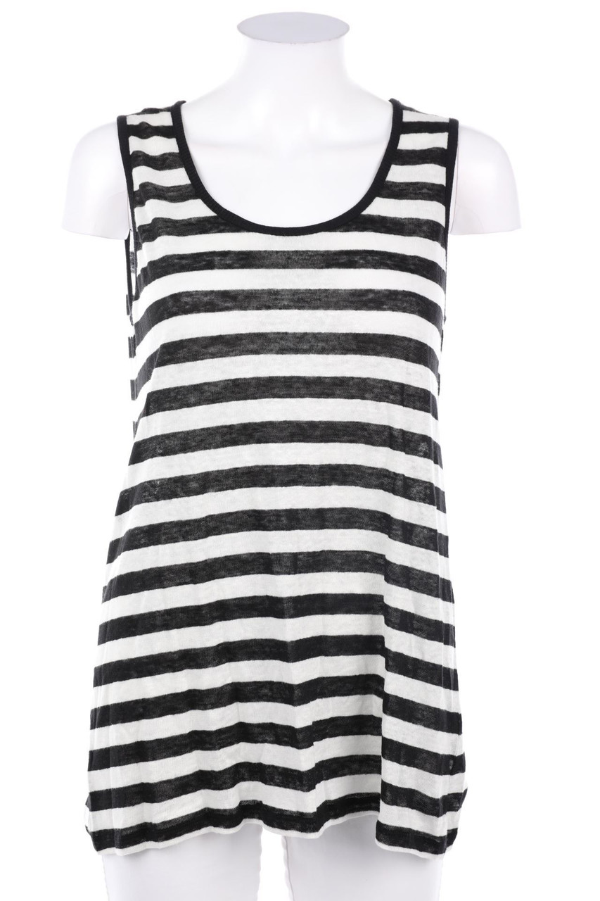 SEVENTY - Ringel-Top aus Leinen - D 38