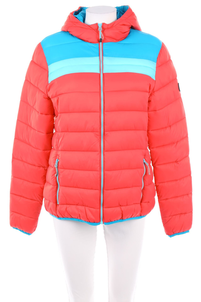 JCOLOR - wattierte Jacke mit Logo-Patch - XL