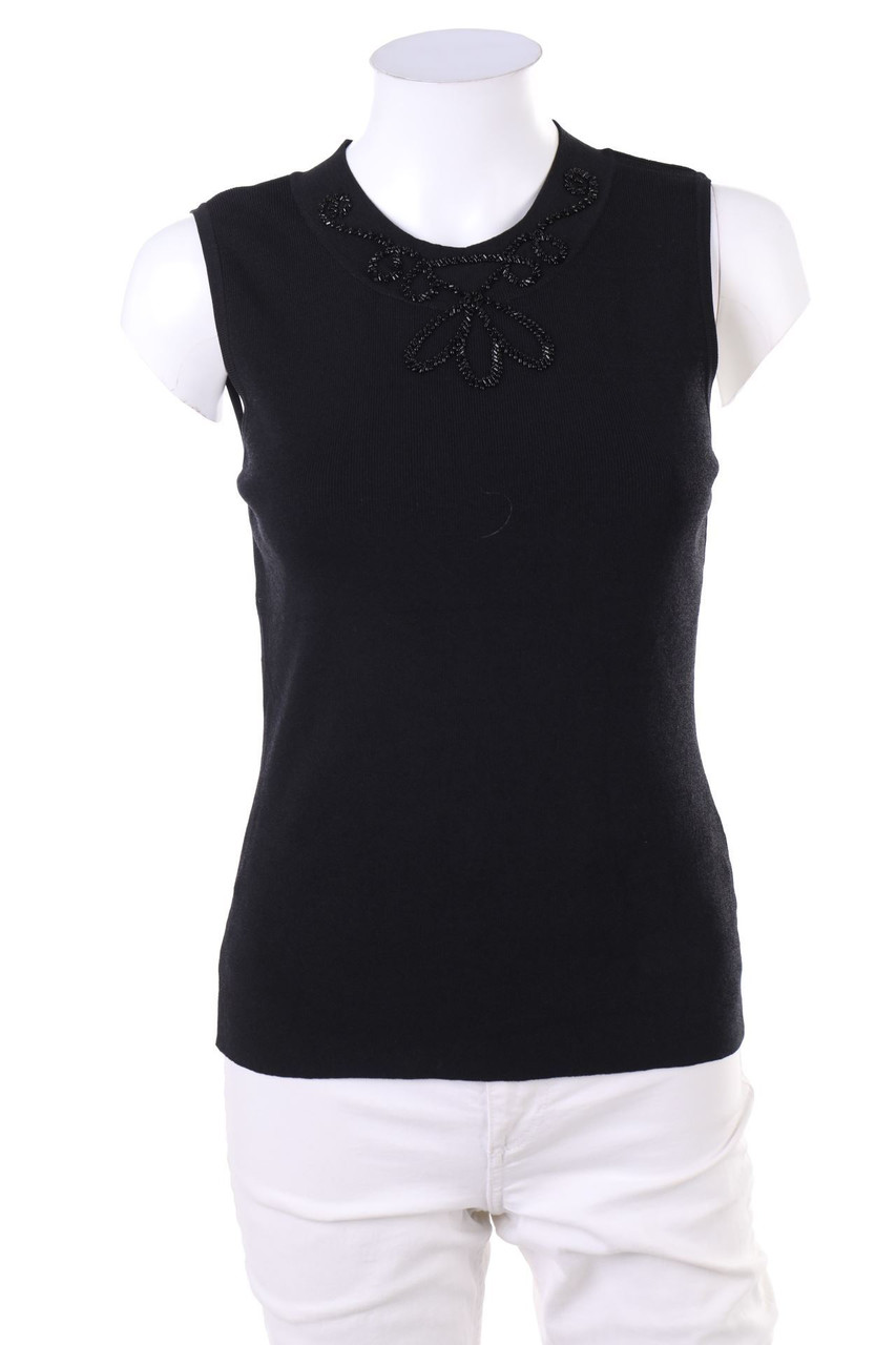 1.2.3. UN DEUX TROIS Paris - Knit Top with Pearls - D 36-38