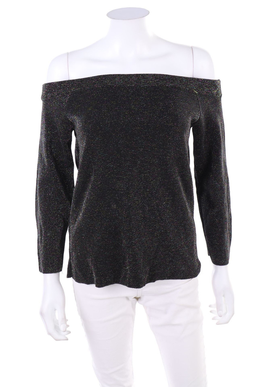 MANGO - Carmen-Pullover mit Glitzer - M