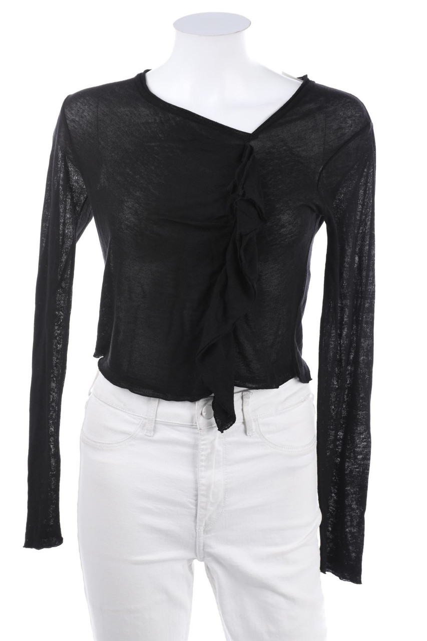 Doralice - Volants-Pullover, Linen-Blend - M