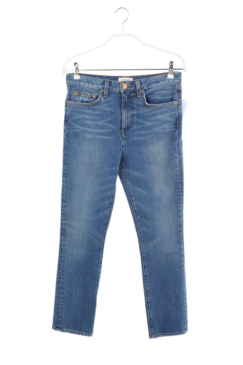CRIPPEN - High Waist-Used Look Skinny-Jeans - W26