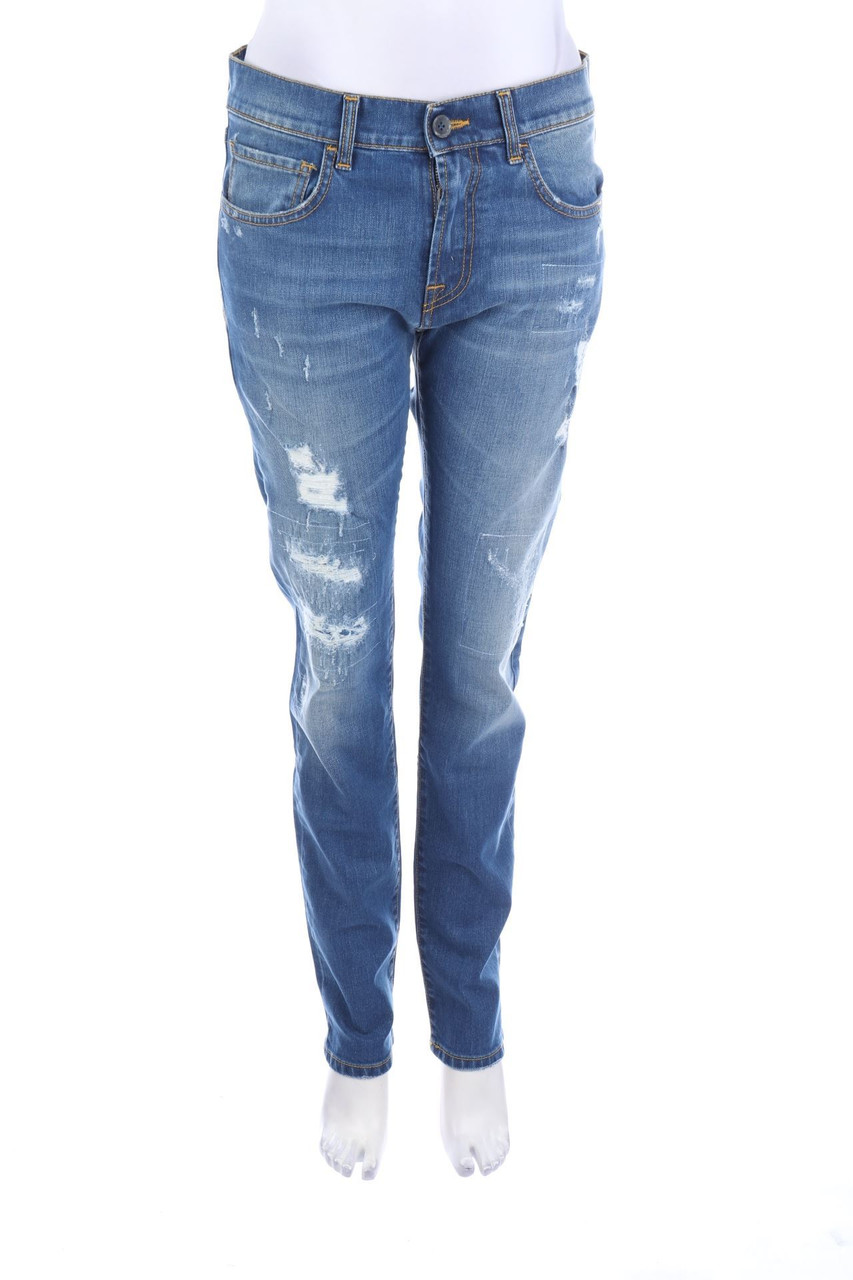 ORLEANI - Destroyed Skinny-Jeans - D 38