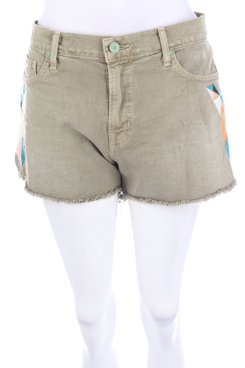 SANDRINE ROSE - Distressed Jeans-Shorts mit Stickereien - W29