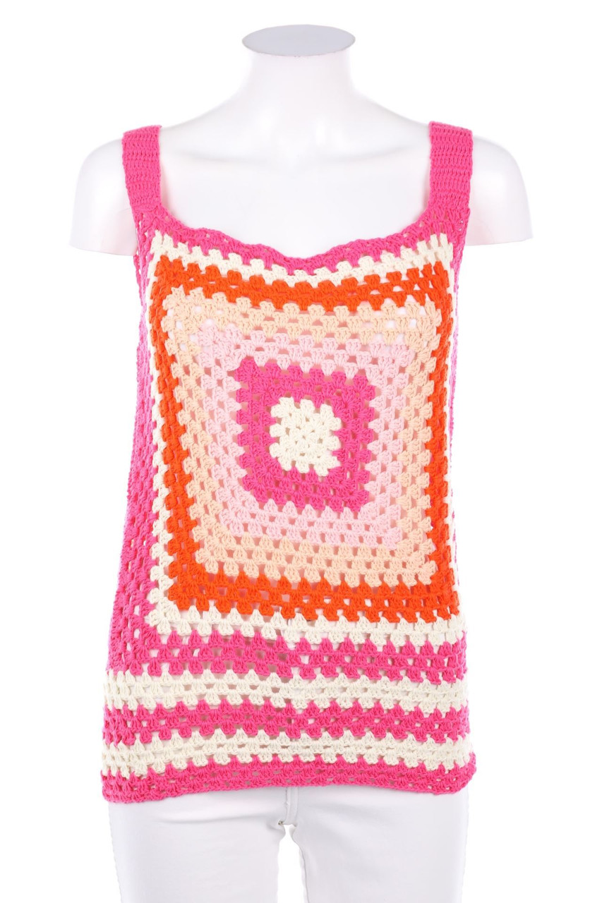 Rose Carmine - Häkel-Top im Hippie-Stil - D 36