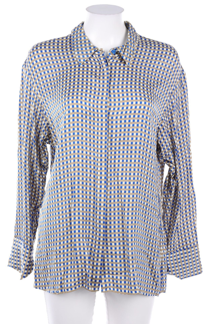 someday. - Satin Blouse, Checked - D 40