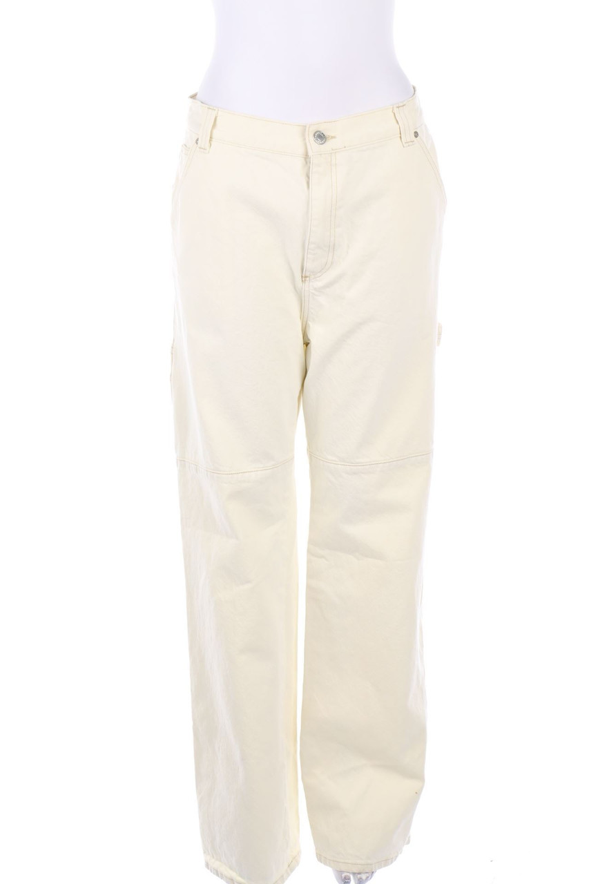 MANGO DENIM - High Waist-Straight Cut Jeans - D 40