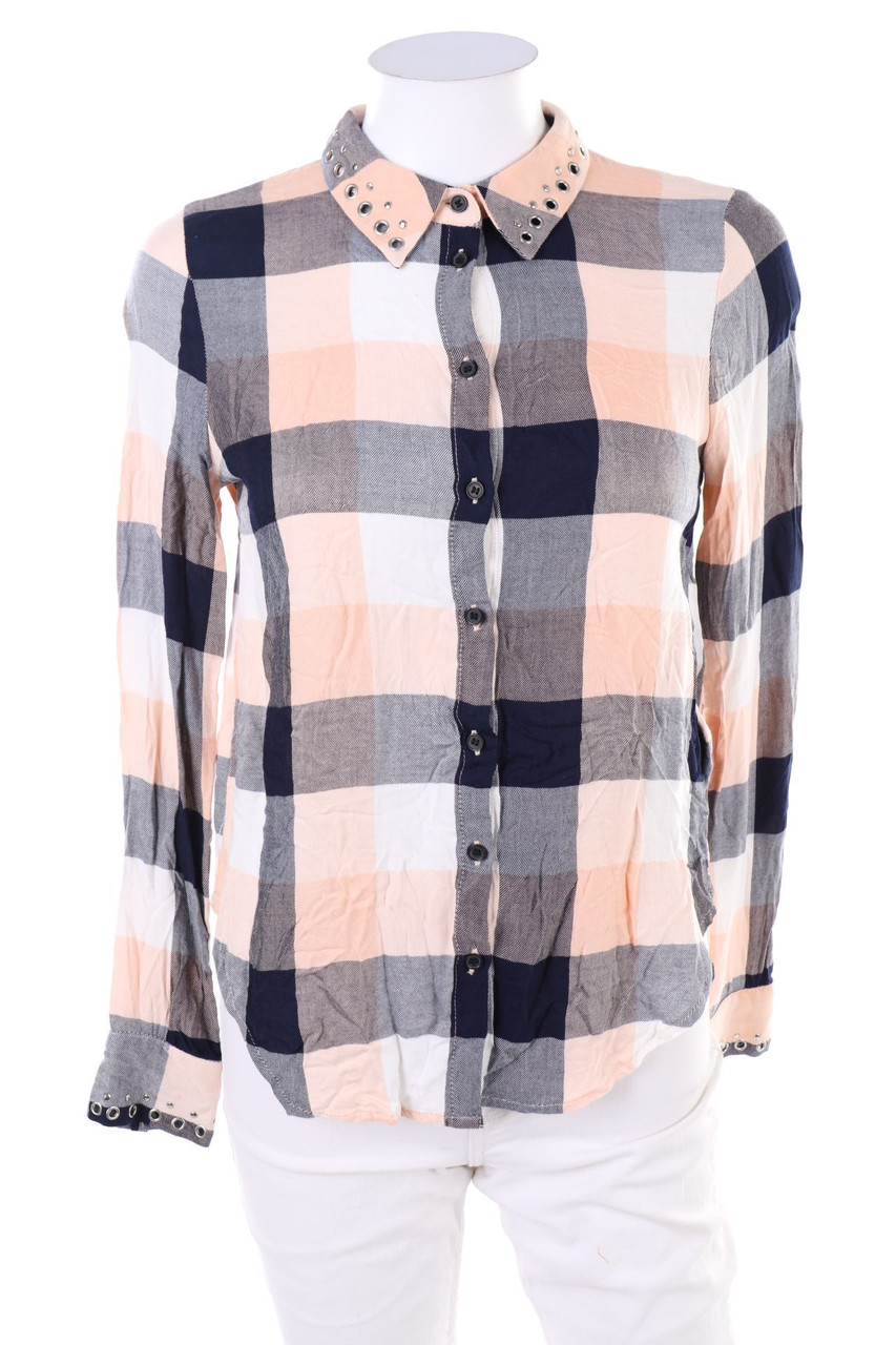 H&M - Hemd-Bluse mit Karo-Muster - D 34