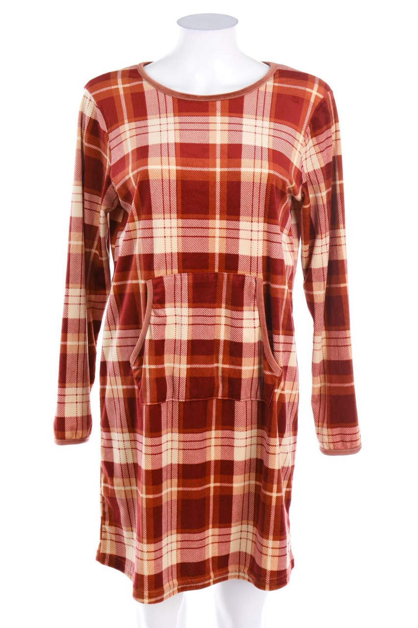 Chicorée - Fleece-dress, Checked - M