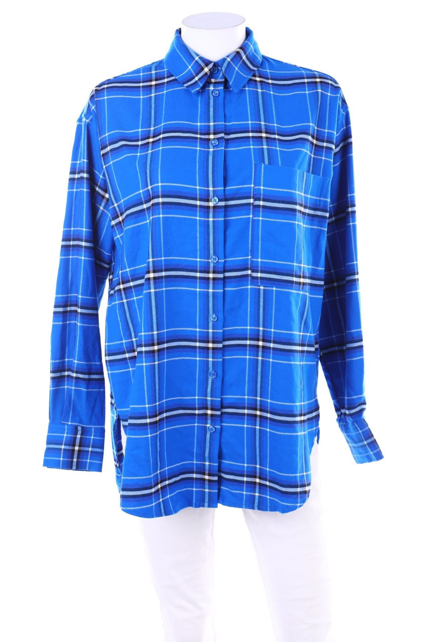 H&M - Karo-Bluse aus Viskose-Mix - XS