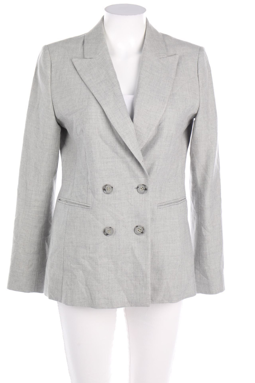 REISS - Double-Breasted Blazer, Wool-Blend with Silk - D 38