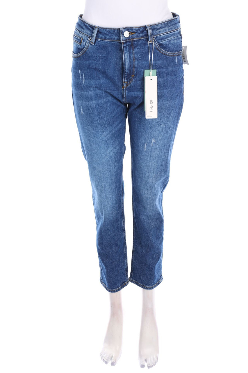 ESPRIT - Distressed Straight Cut Jeans - W29