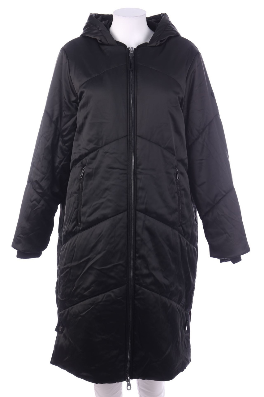 TAIFUN - Satin-Mantel mit Kapuze - D 42