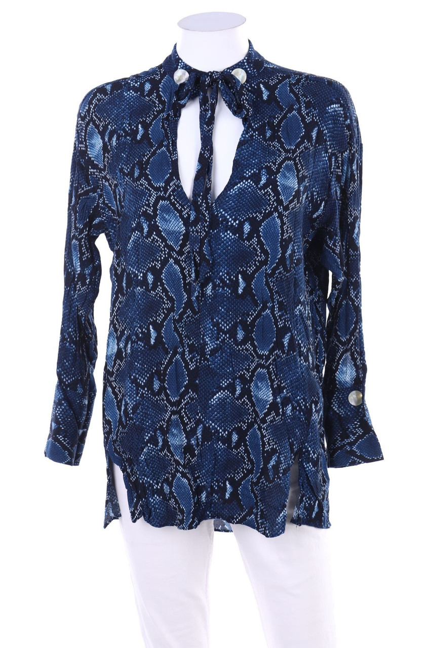 ZARA - Bluse mit Animal-Print - S