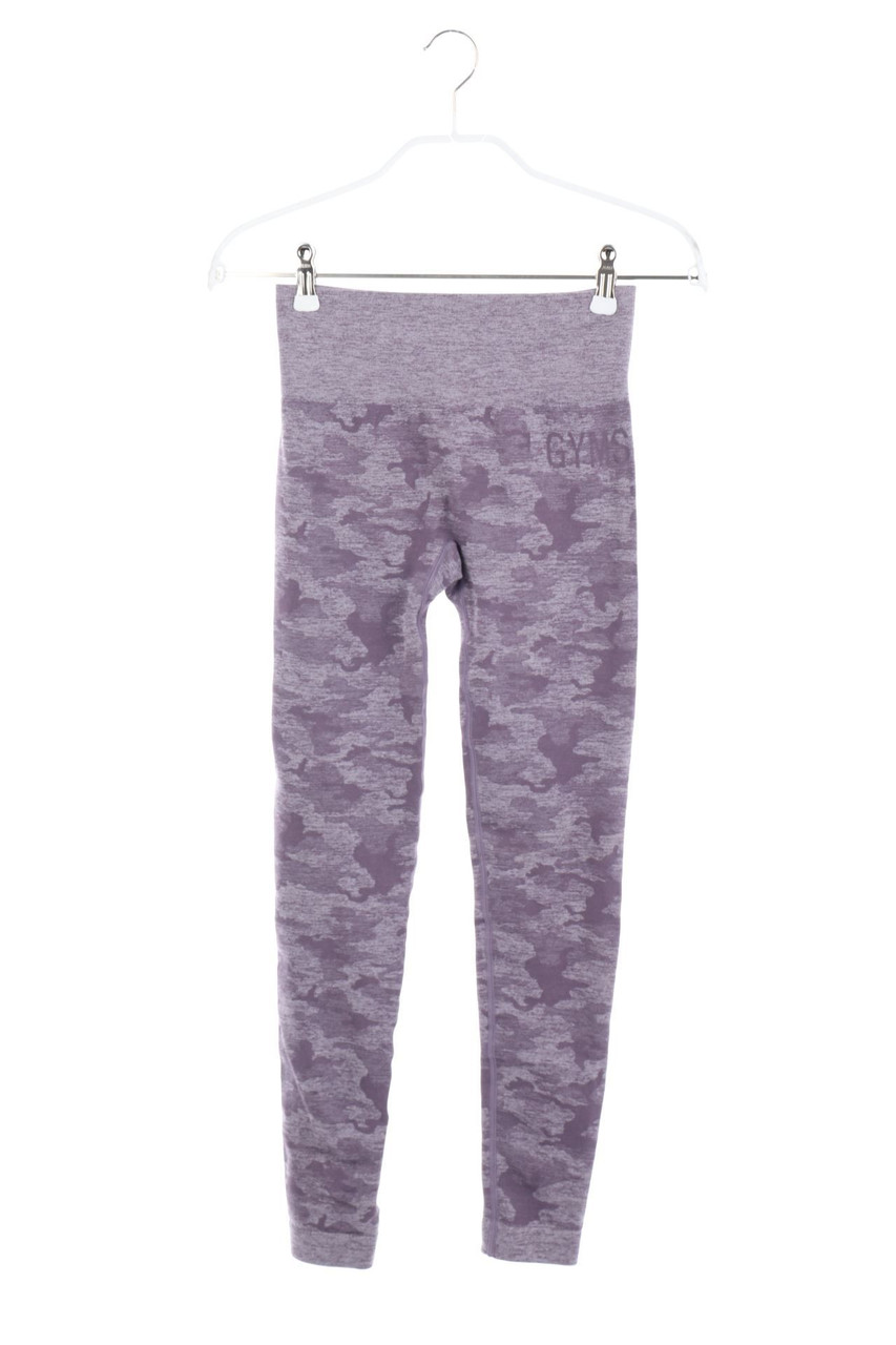 Ohne Label - Sport-Leggings mit Camouflage-Print - XS