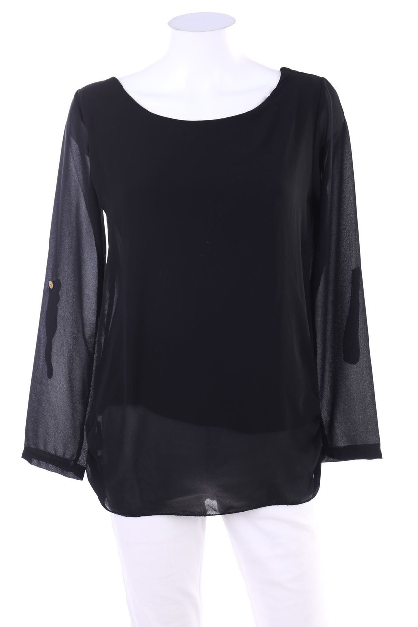 No Label - Blouse with Roll-up Sleeves - D 36-38