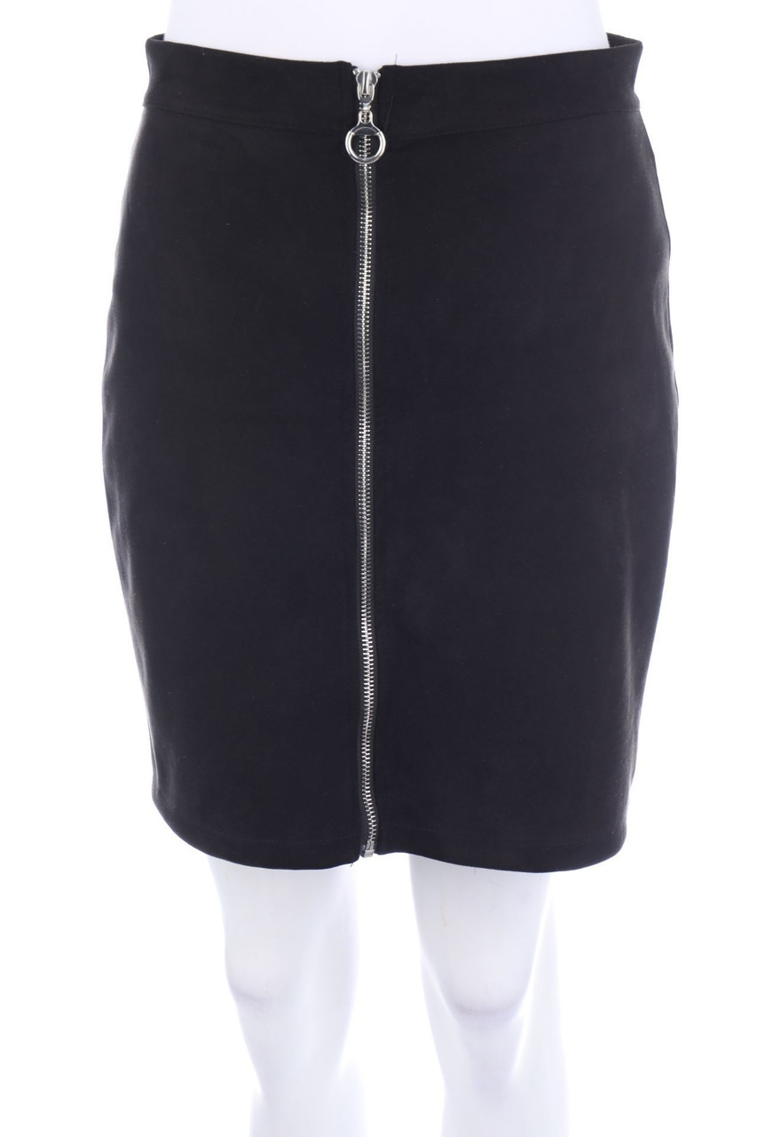 COLLOSEUM - faux leather mini-skirt - S