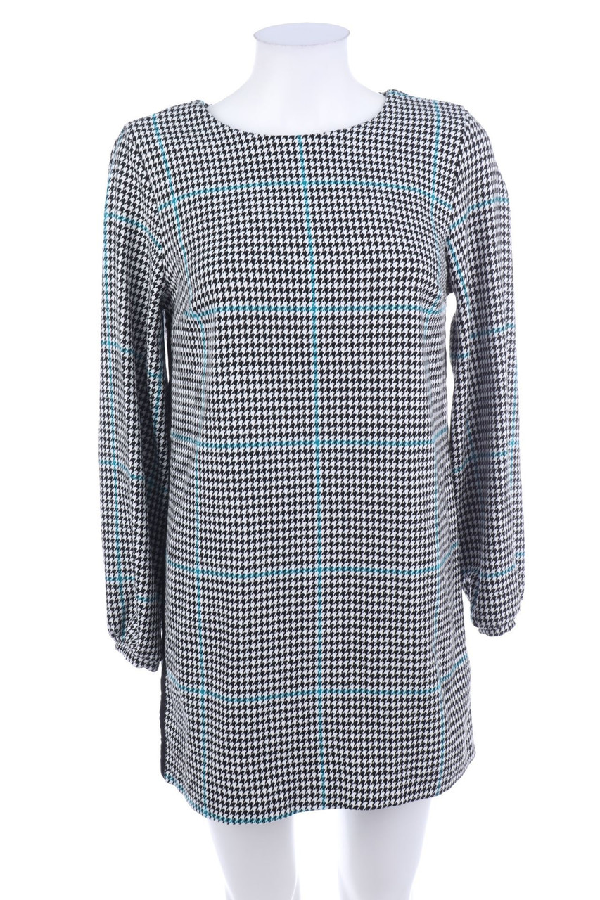 ZARA - dress with Houndstooth Pattern - M