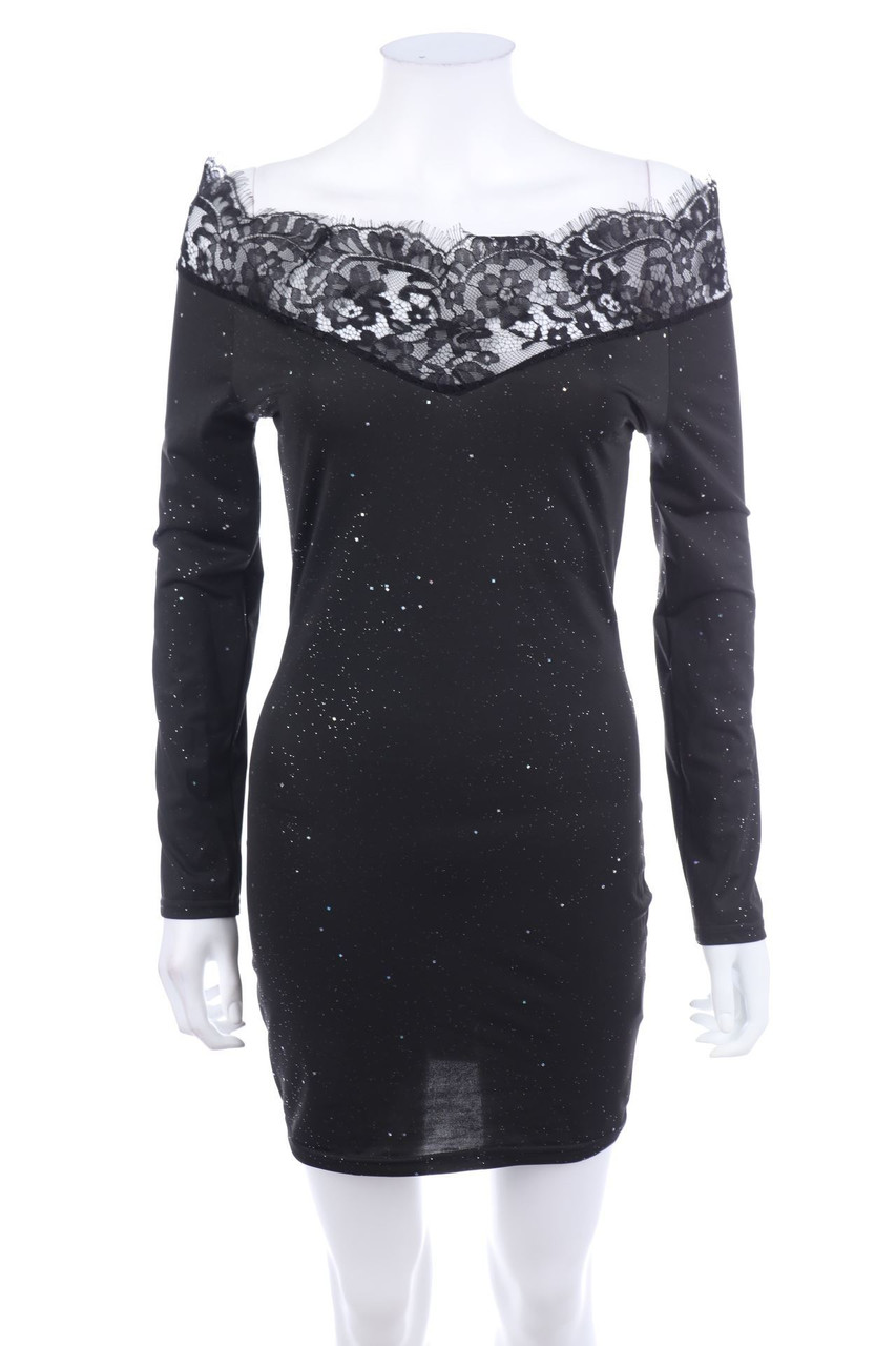 CHICME - Carmen-Party-Kleid mit Glitzer - S