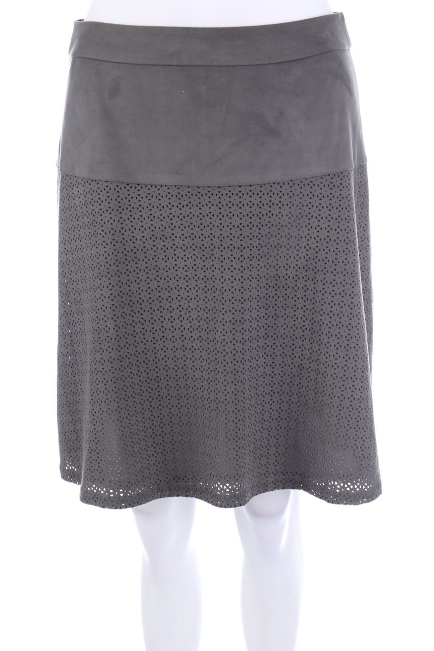 s.Oliver - Faux Leather-Skirt with Cut-outs - D 36