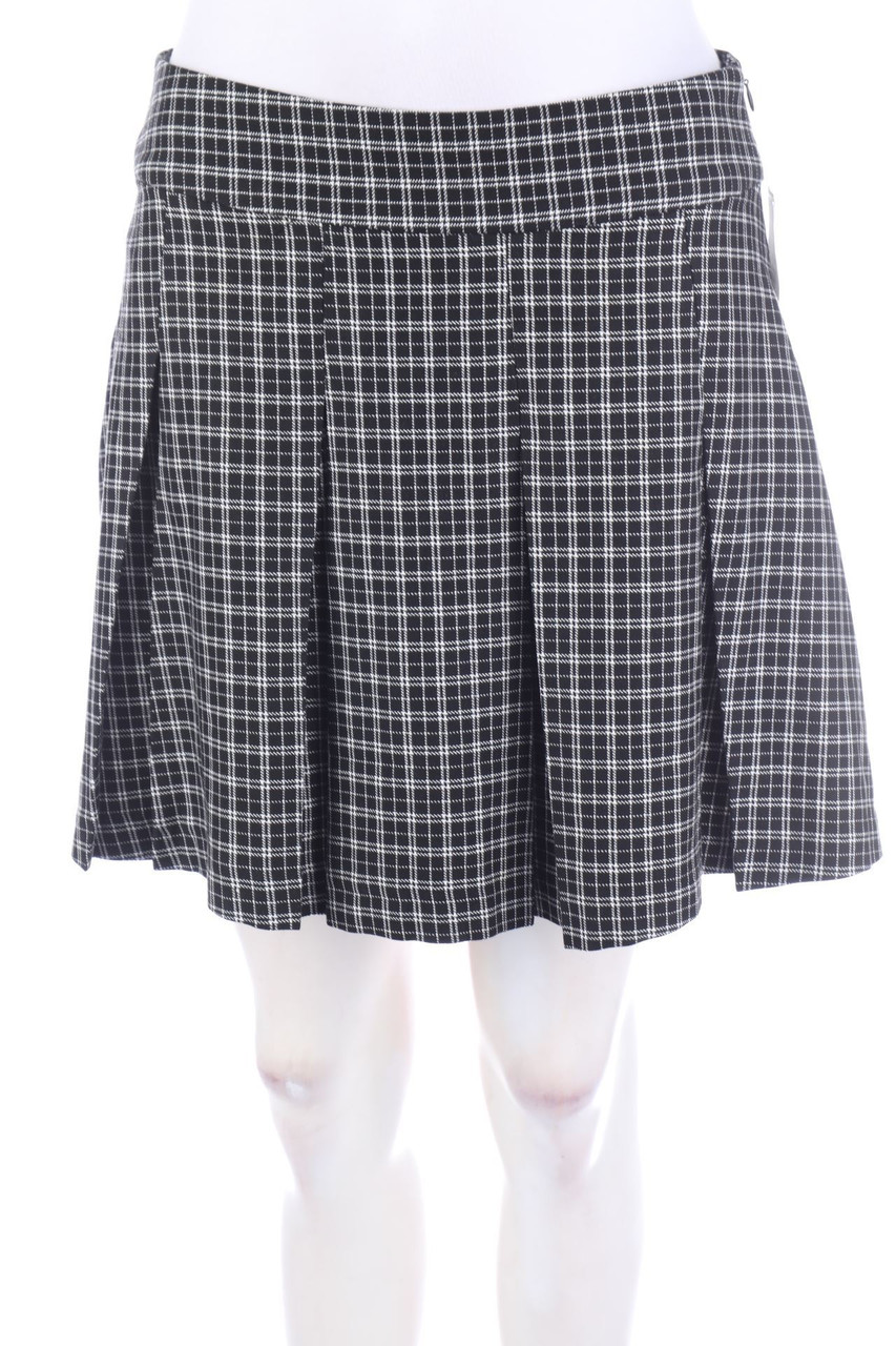 FB SISTER - Falten-Mini-Rock mit Karo-Muster - L