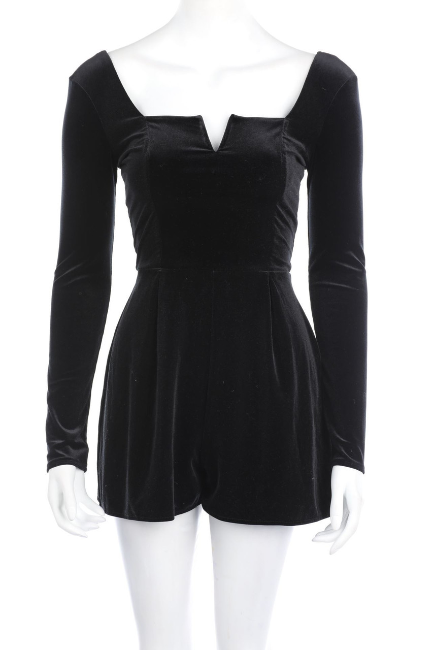 Bershka - Velvet dress with Deep Back Cutout - S