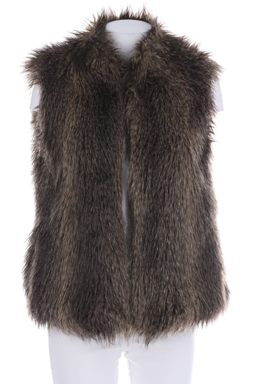 H&M - Fake Fur-Weste - D 36