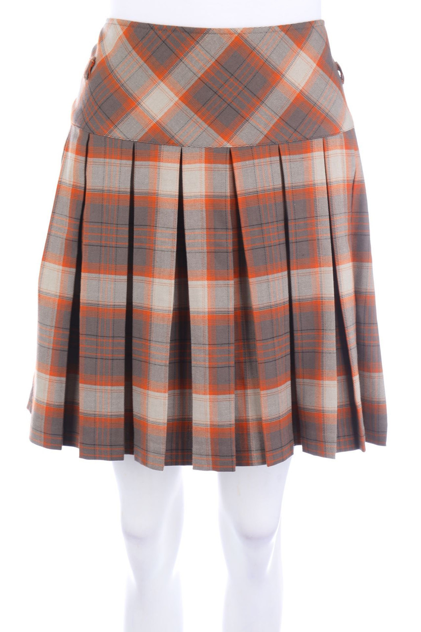 orsay - Tartan-Pleated Mini-Skirt - D 40