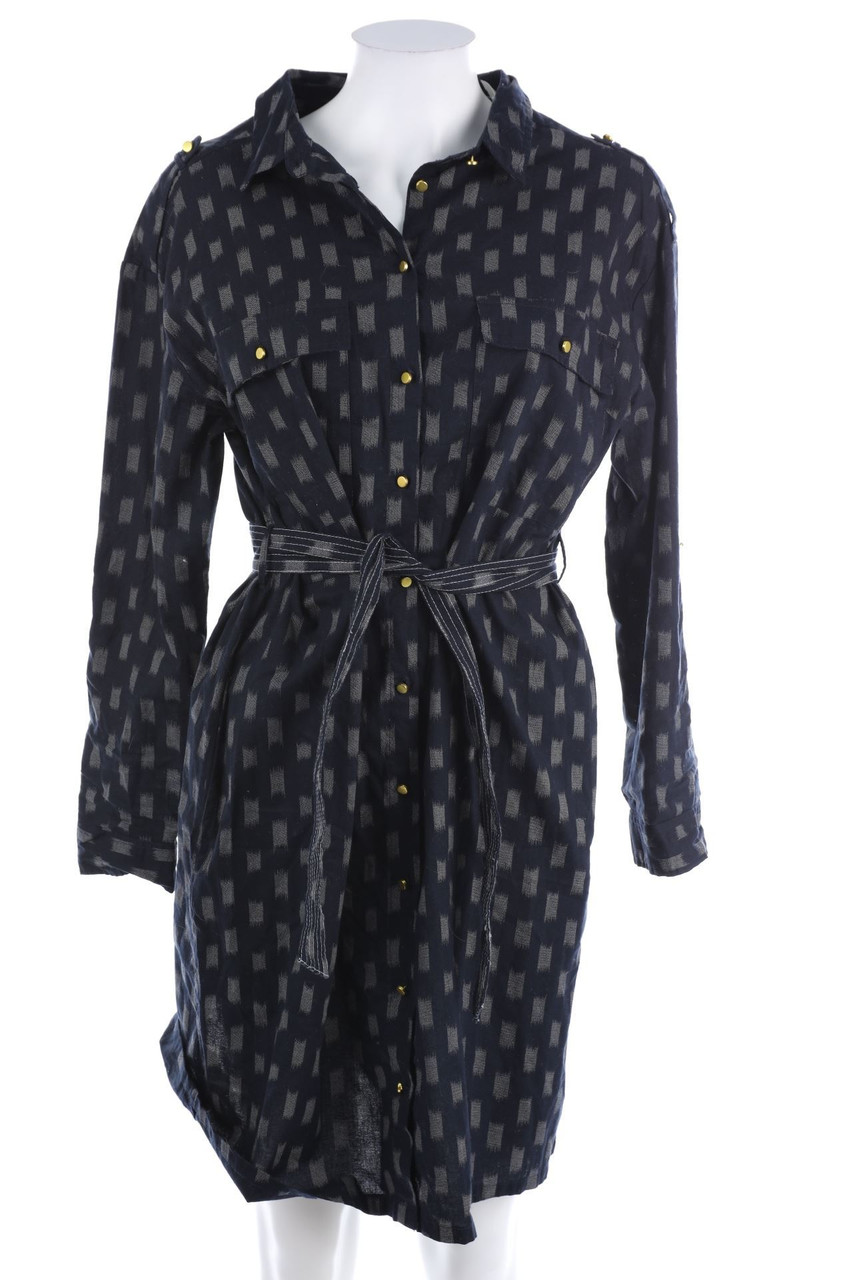 promod - Print-Blusenkleid mit Gürtel - D 40