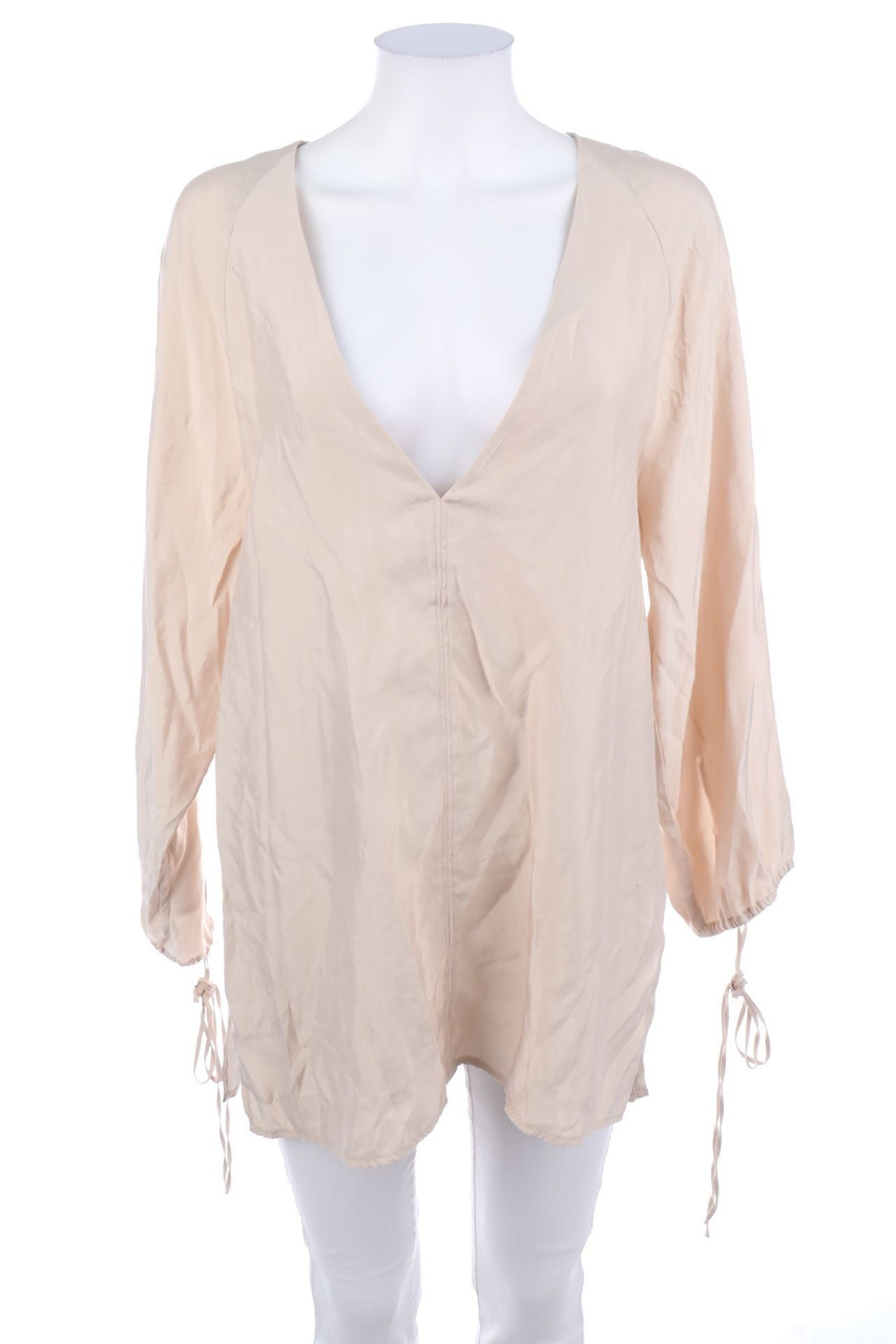 H&M - Tunika-Bluse mit tiefem Ausschnitt - XS