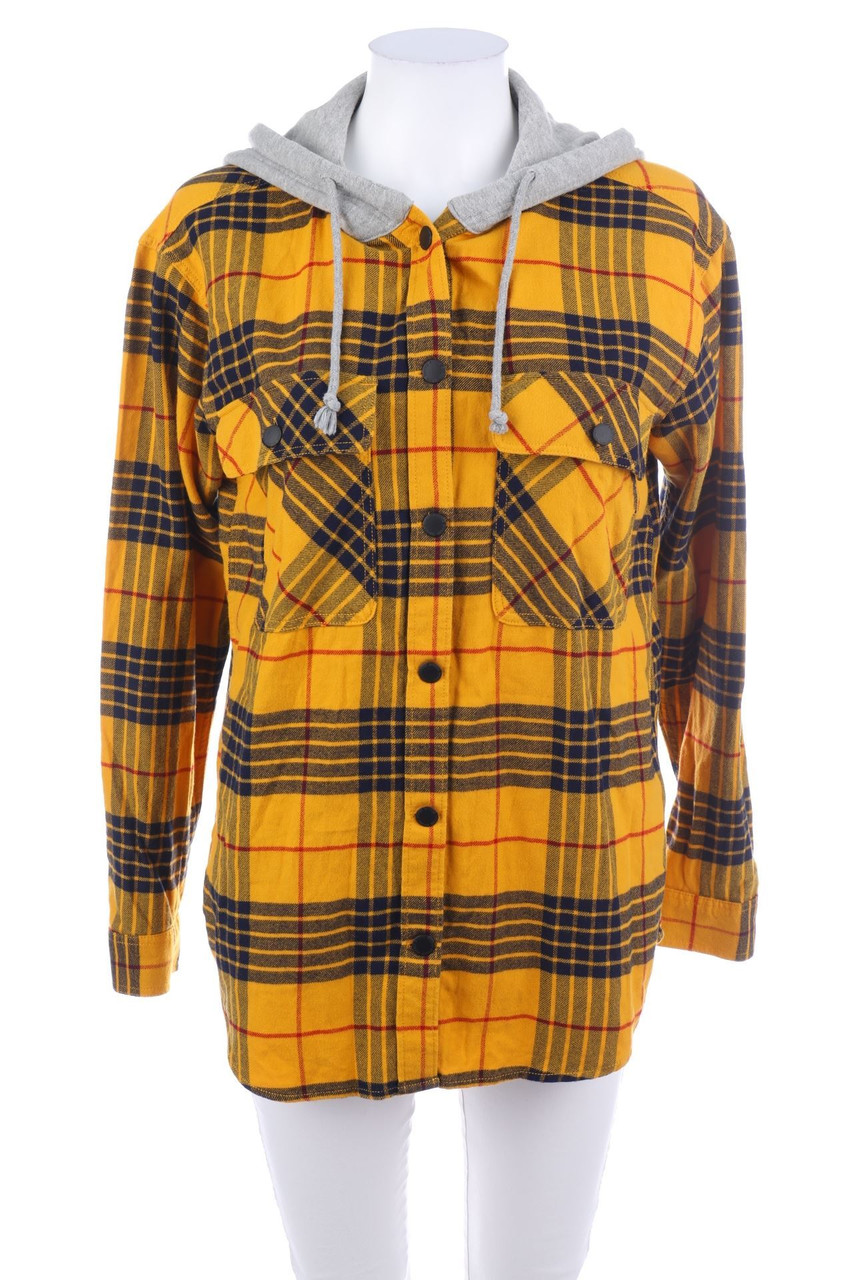 H&M DIVIDED - Tartan-Shacket-Jacke mit Kapuze - D 34