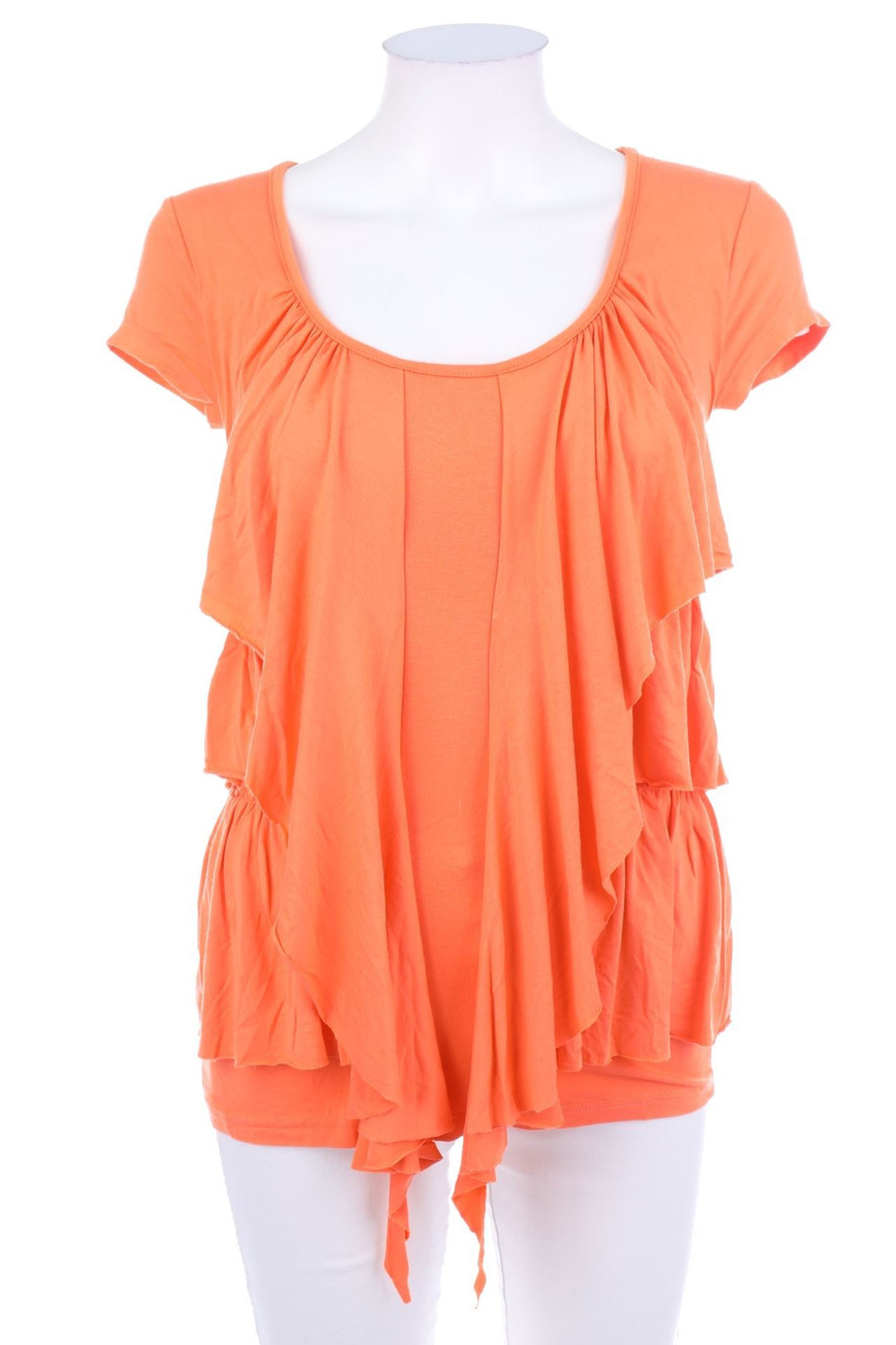 John Baner - Kurzarm-Bluse im Layer Look - D 32-34