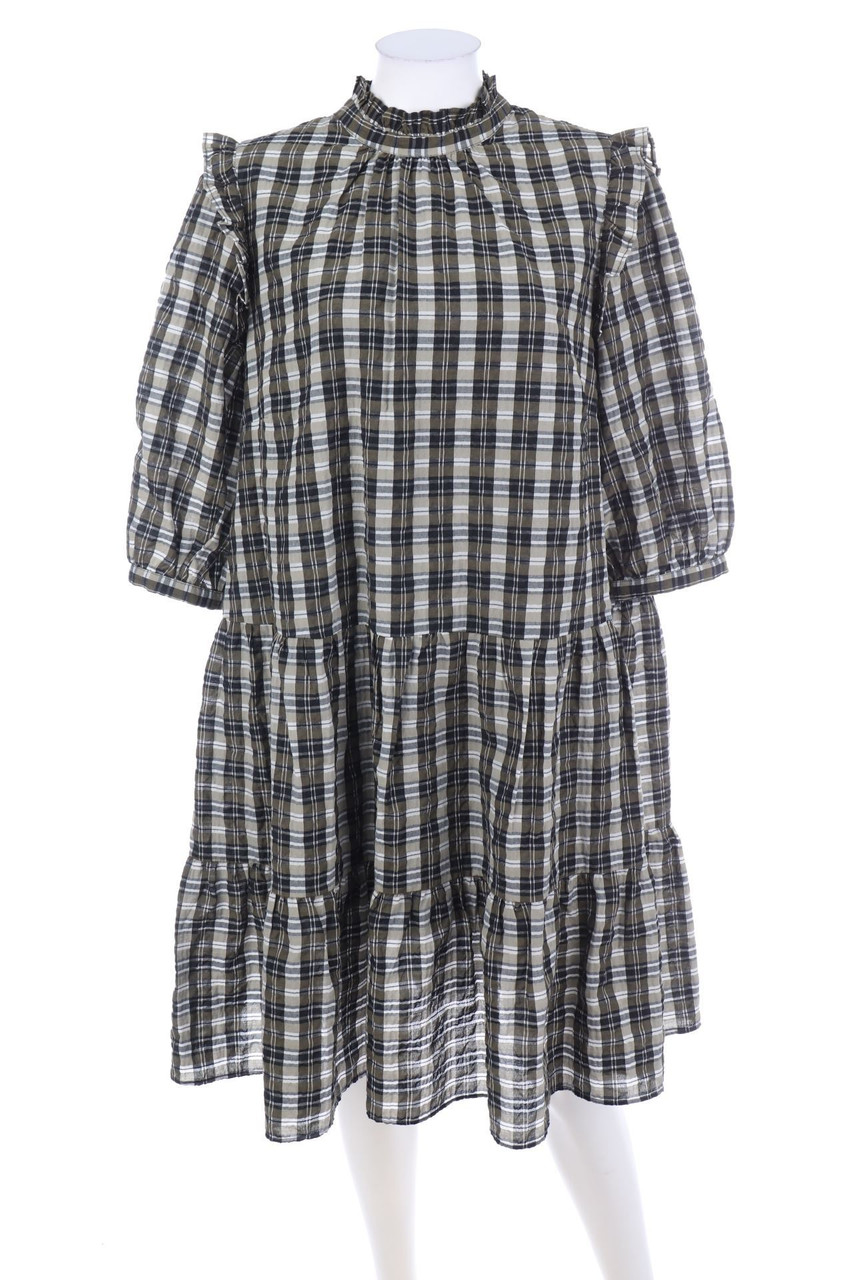 C&A Premium - Checked dress with Frills - D 44
