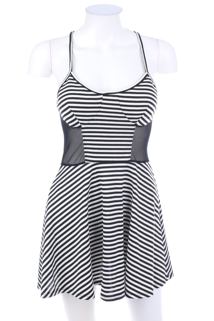 POETRY - Mini Dress with Mesh Insert - S