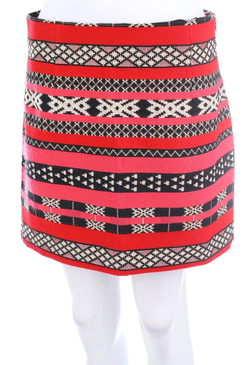 ZARA - Minirock mit Ethno-Print - L