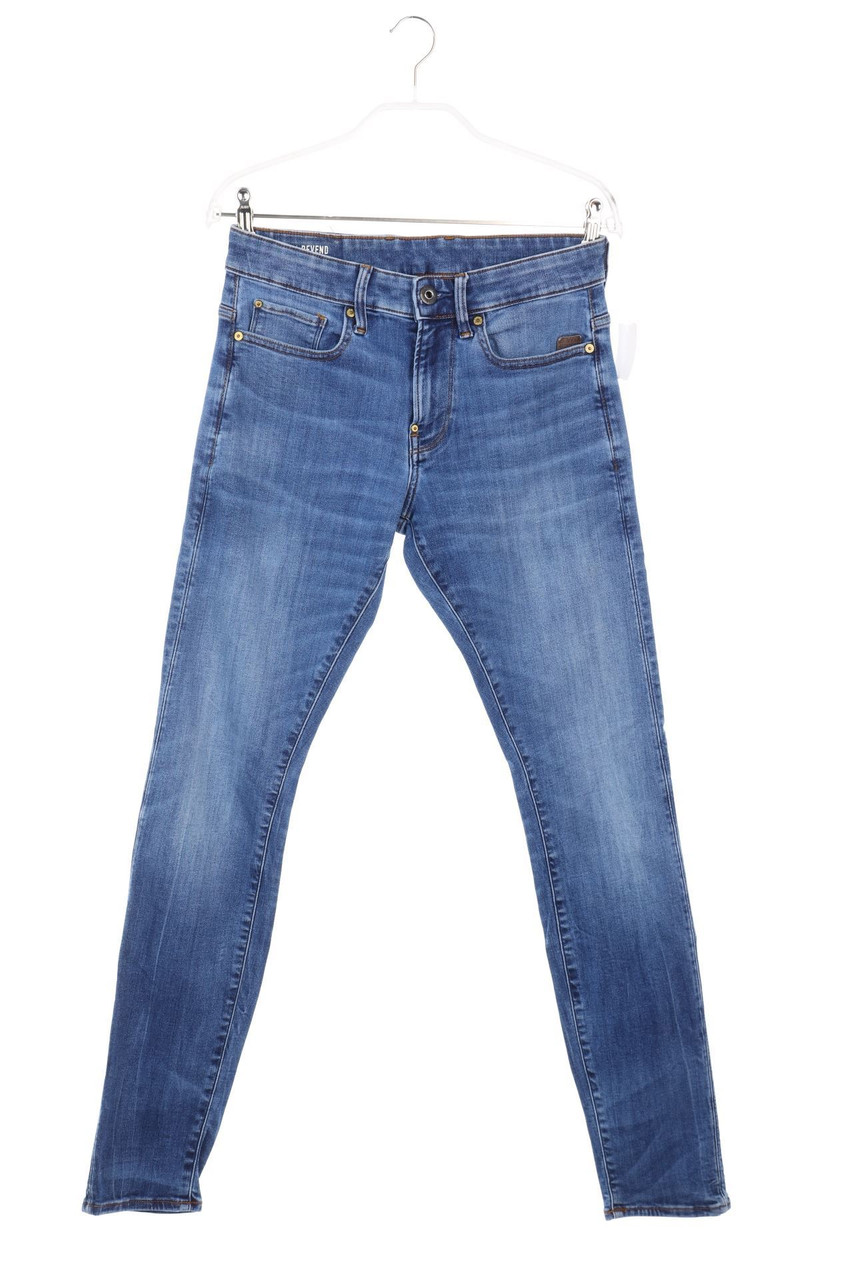 G-STAR RAW - Used Look Skinny-Jeans mit Leder-Details - W28