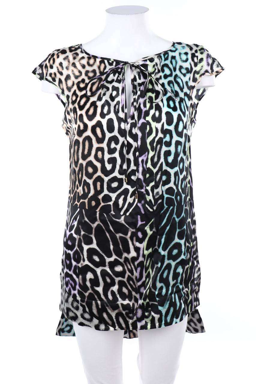 Just cavalli - Seiden-Bluse mit Animal-Print - D 34