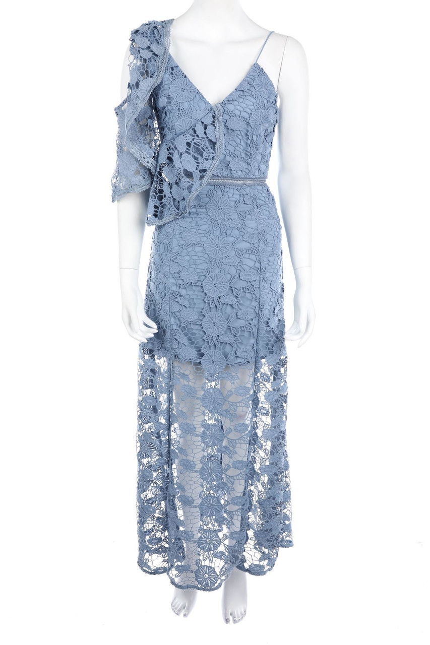 LAWRENCE GREY - Lace-Evening Gown with Volants - D 34
