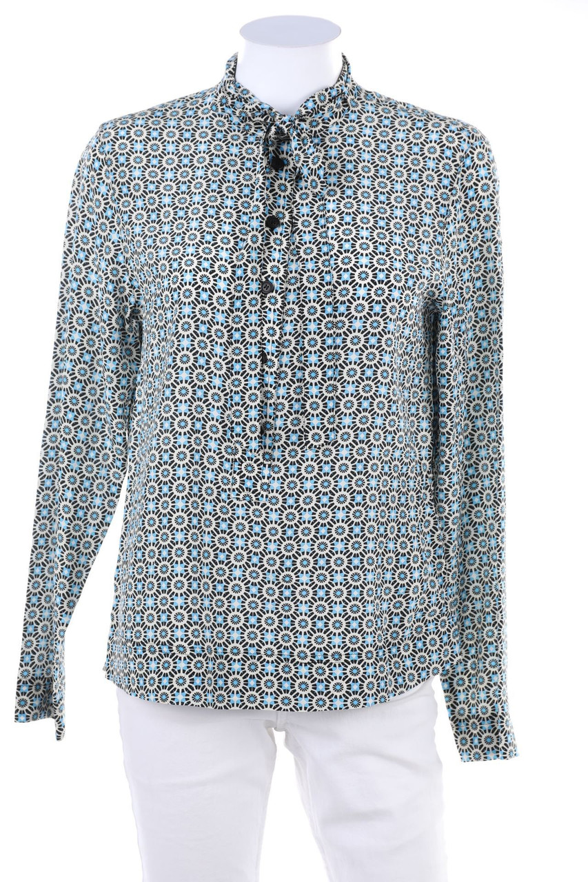 LORENA K - Seiden-Bluse mit Schluppe - D 36