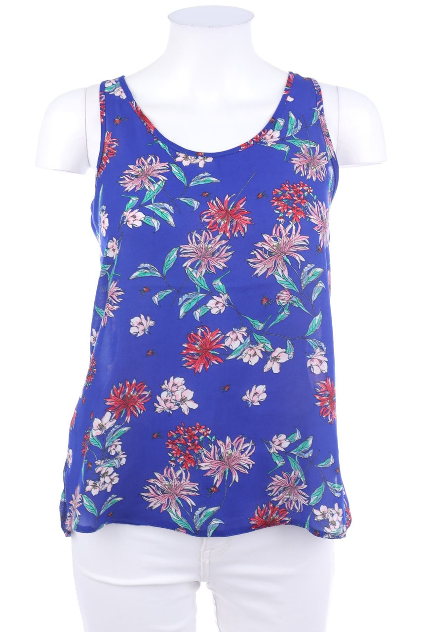 No Label - Top with Flower Print - XS