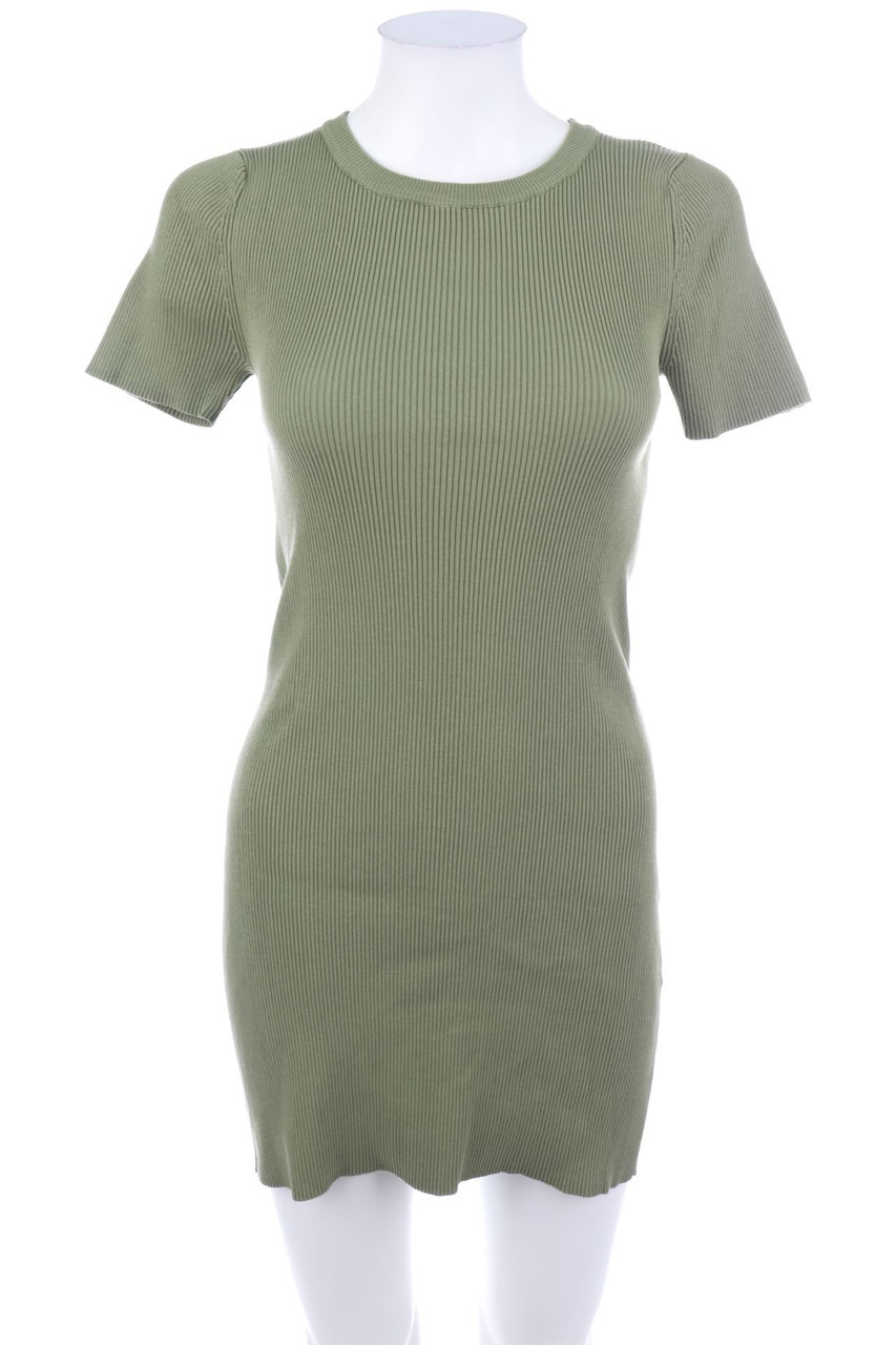 ZARA - Kurzarm-Minikleid aus Viskose-Mix - S