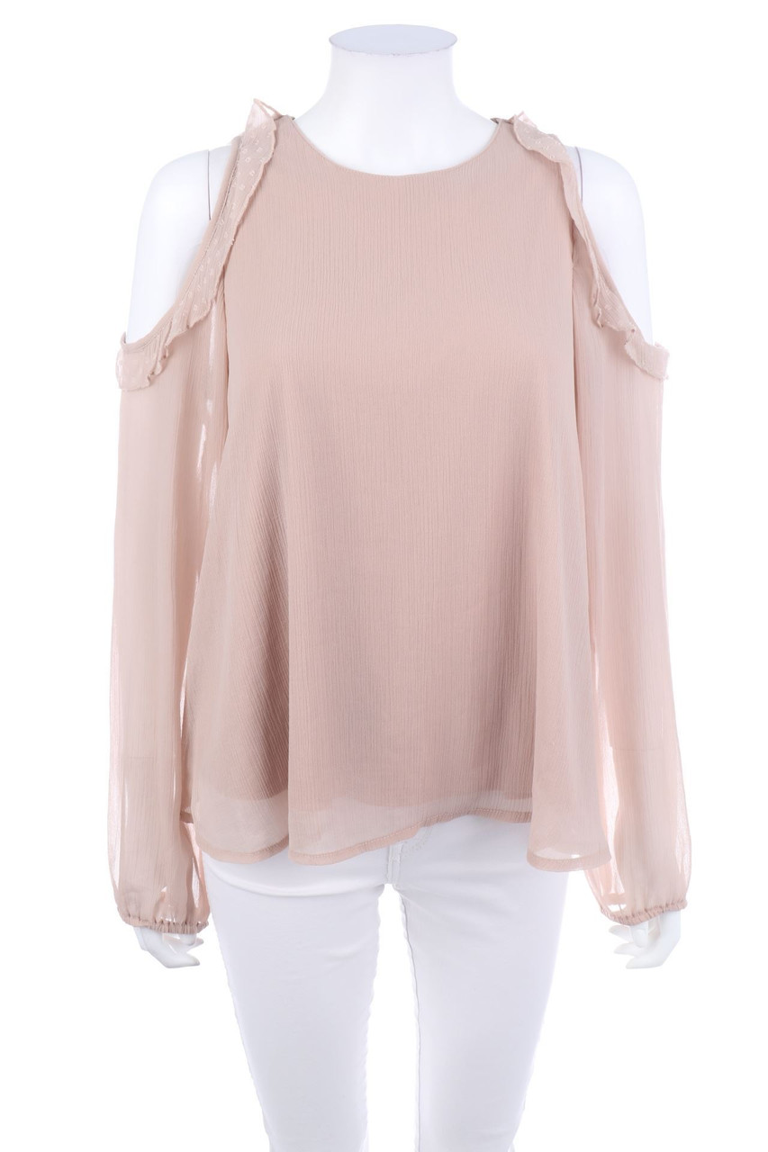 CLOCKHOUSE by C&A - Cold-Shoulder-Bluse mit Volants - D 40