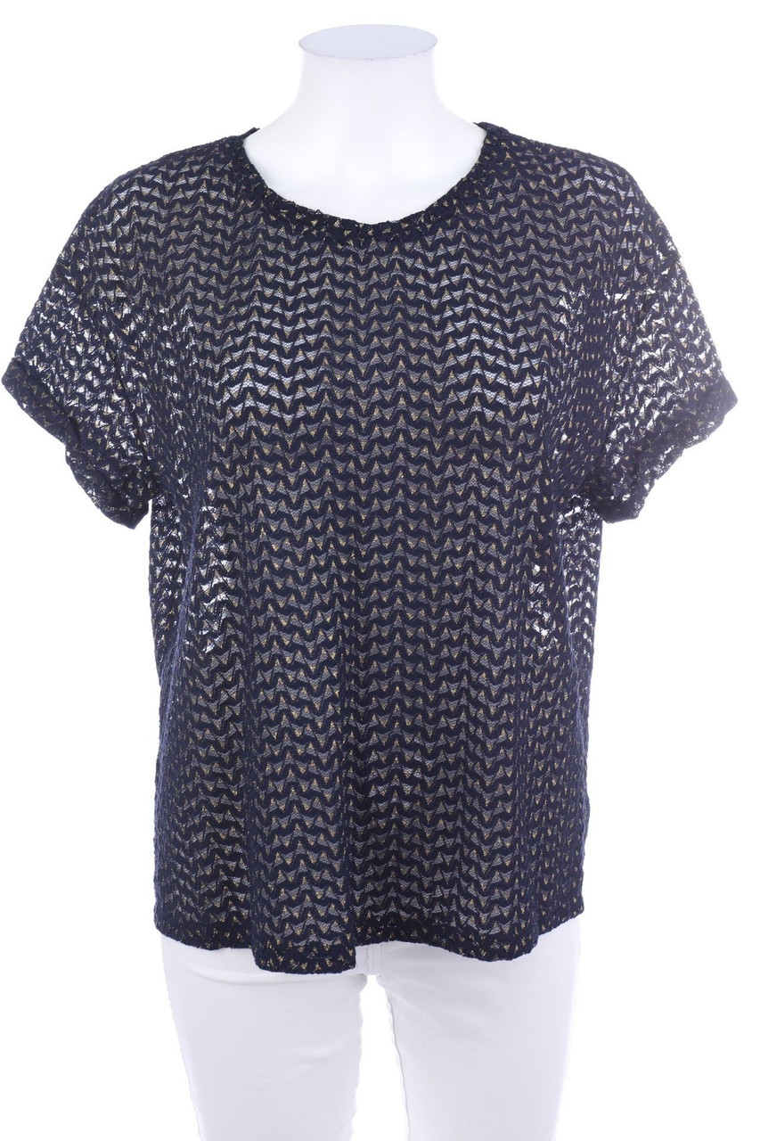 promod - Kurzarm-Shirt mit Glitzer - M